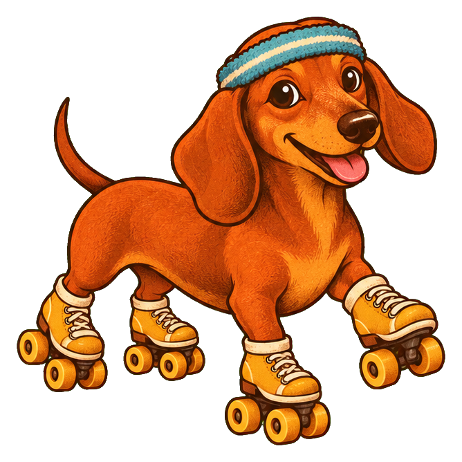 Preview for Groovy Dachshund Roller Disco