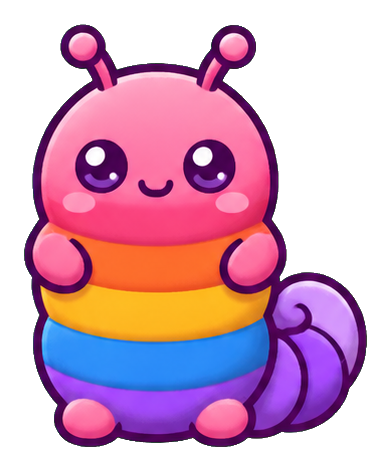 Preview for Rainbow Curl Worm Sticker