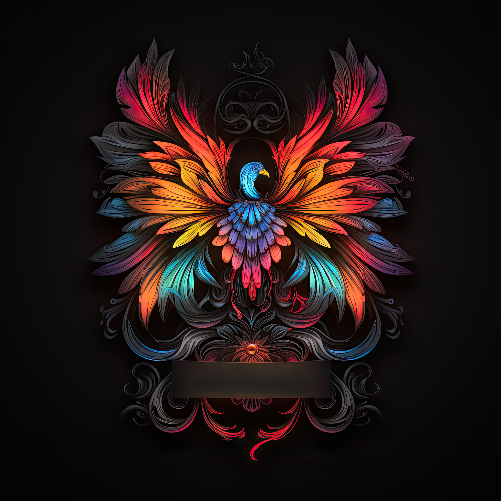 Preview for Vibrant-phoenix-logo-design-logo-animal-sticker-585d1