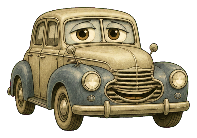 Preview for Wise Vintage Sedan Character Sticker