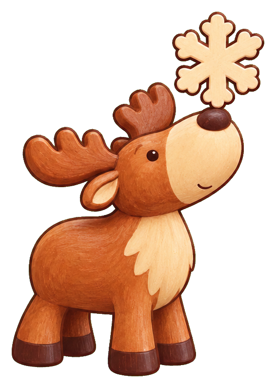 Preview for Moose With A Snowflake