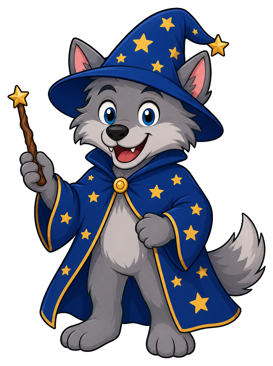 Preview for Wizard Wolf Sticker