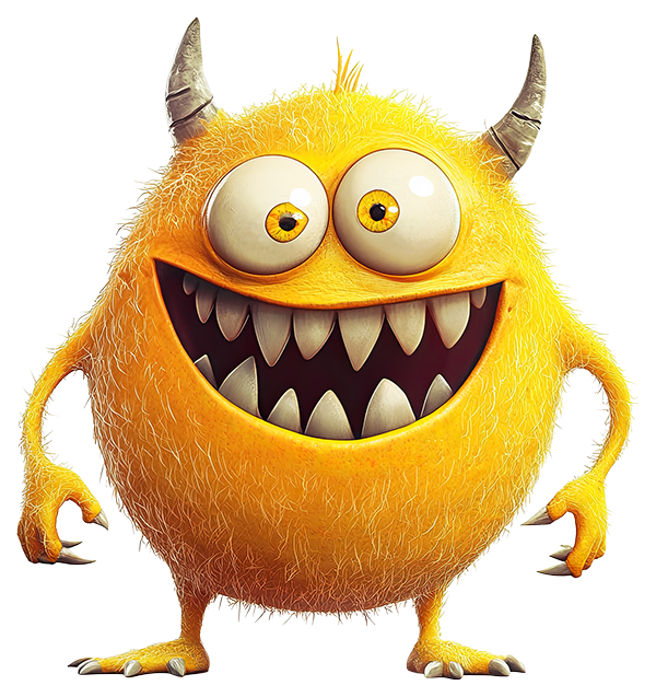 Preview for Yellow-cartoon-monster-monsters-sticker-93cfd