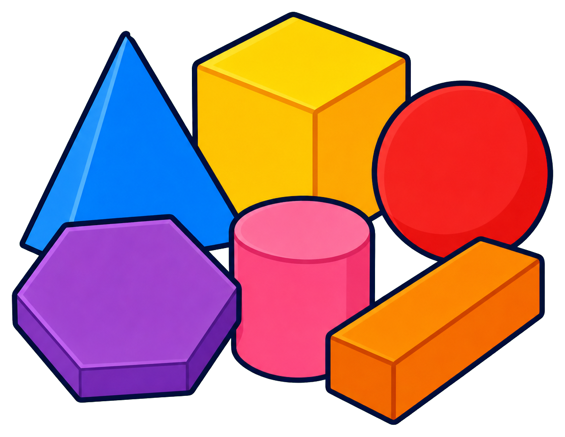 Preview for Geometry Shapes Sticker For School Designs