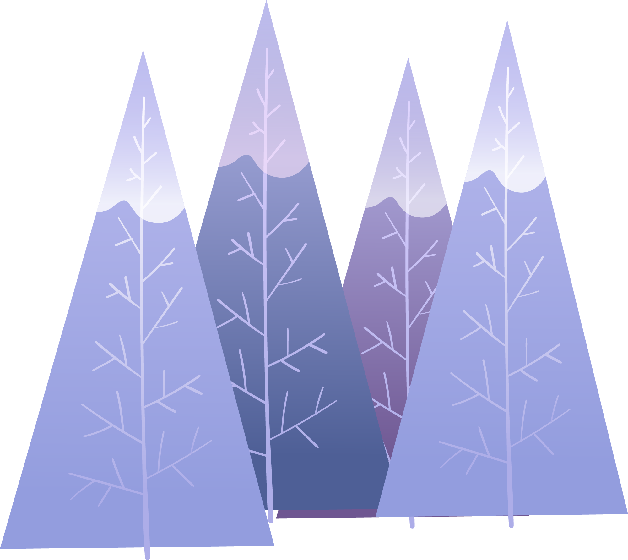 Preview for Stylized-mountain-landscape-illustration-winter-sticker-fafe9