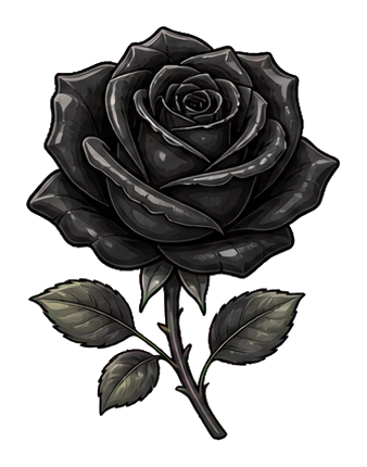 Preview for Black Gothic Rose Sticker