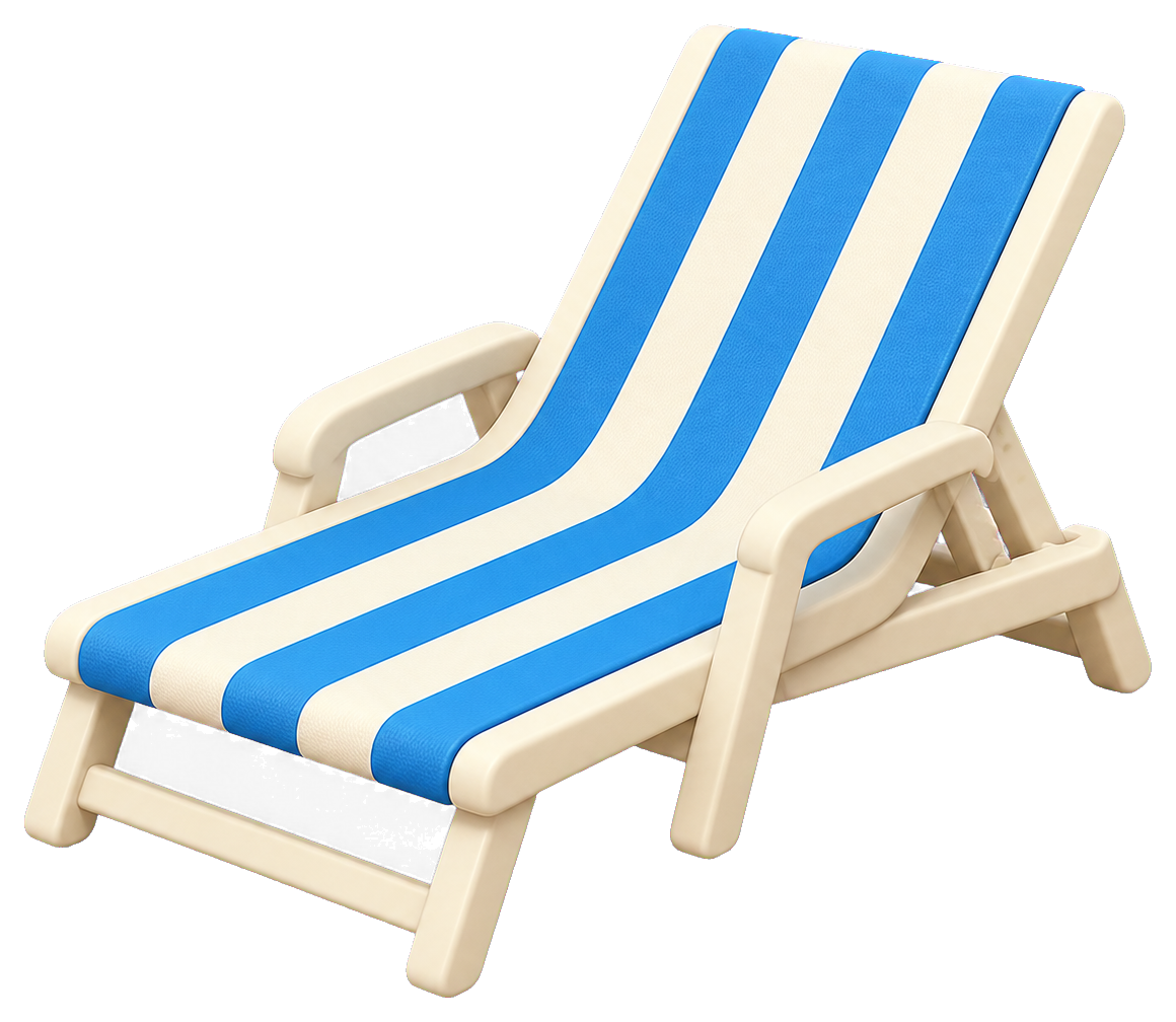 Preview for Lounge Chair Sticker For Beach Designs