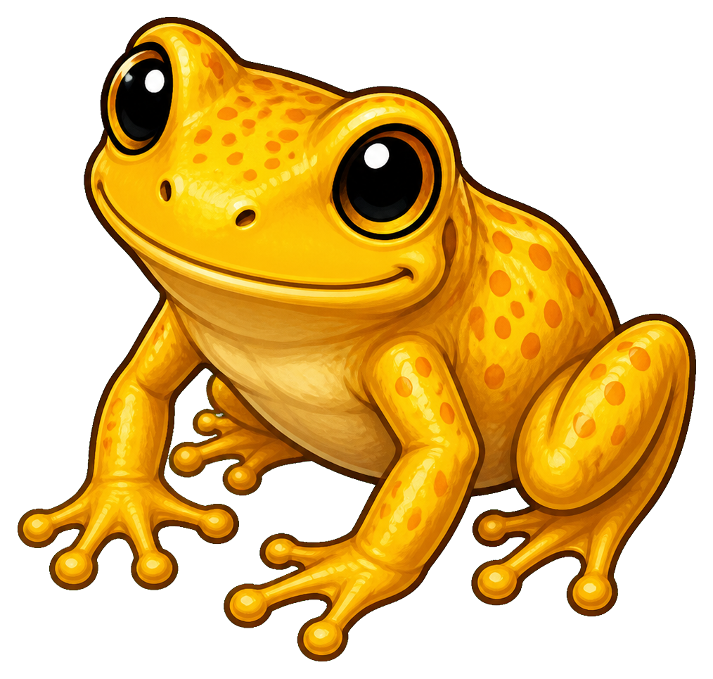 Preview for Golden Frog Sticker For Creative Designs