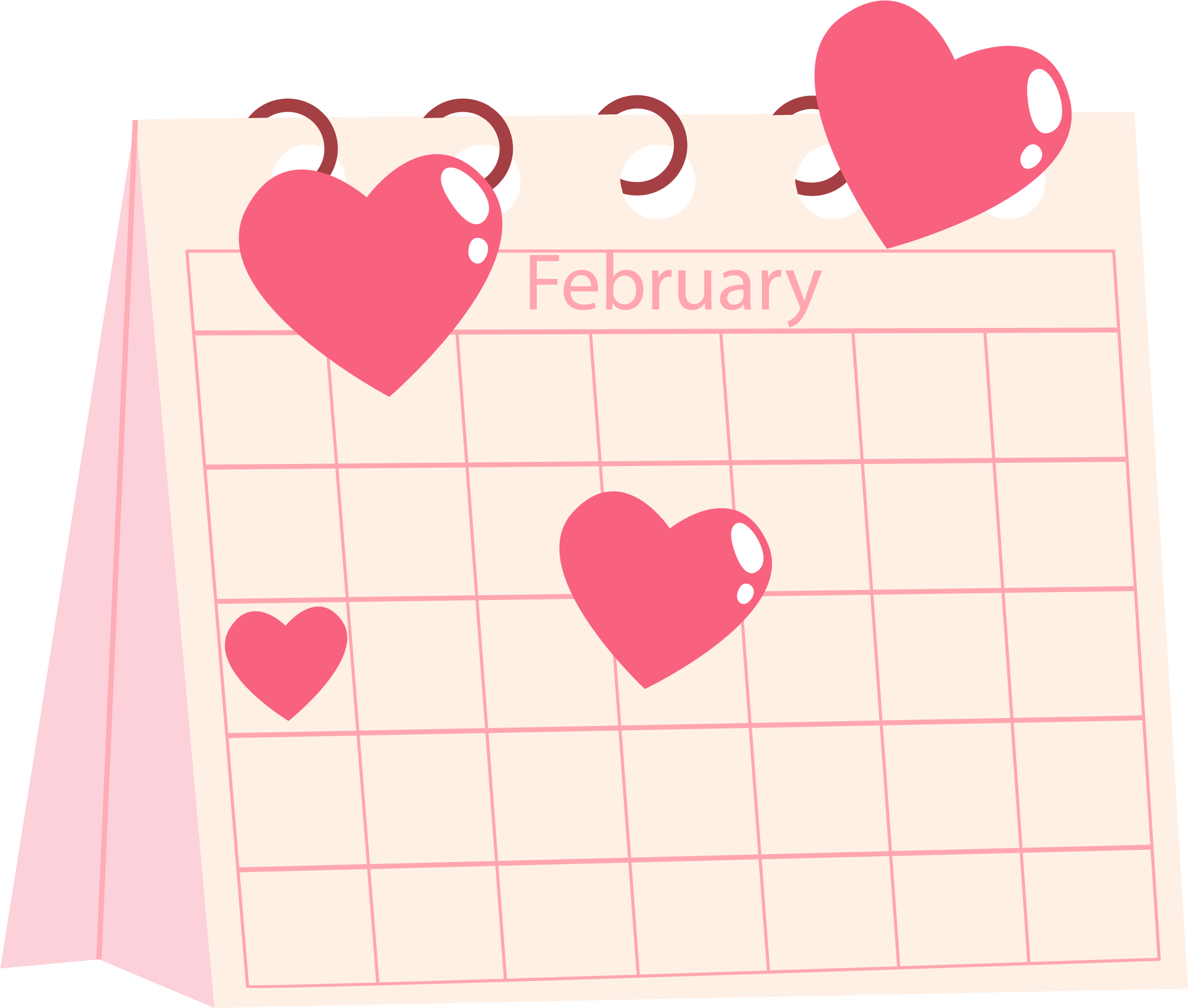 Preview for February-calendar-with-hearts-cute-love-sticker-8c92c