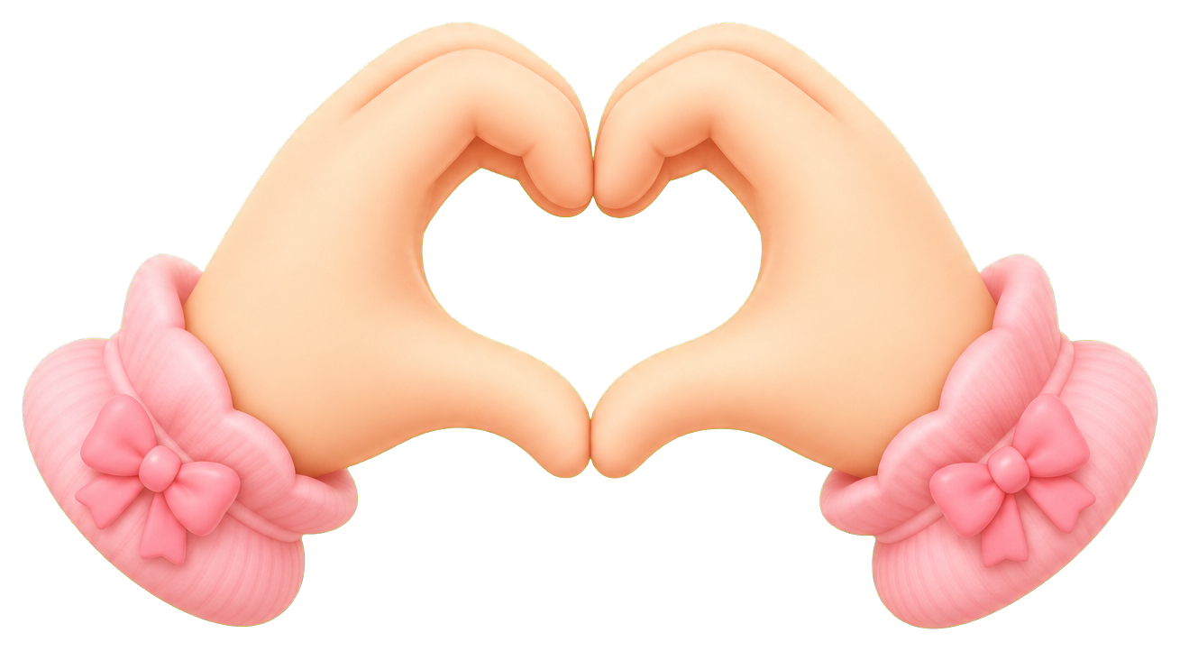 Preview for Heart Hands Sticker For Selfies And Designs