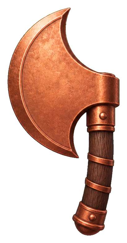 Preview for Copper Crescent Battle Axe Sticker
