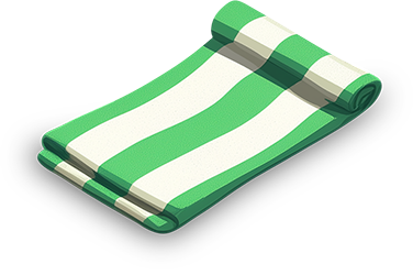 Preview for Green-striped-beach-mat-islandobjects-sticker-54934