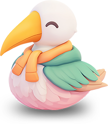 Preview for Serene-cartoon-bird-illustration-animal-sticker-a696c