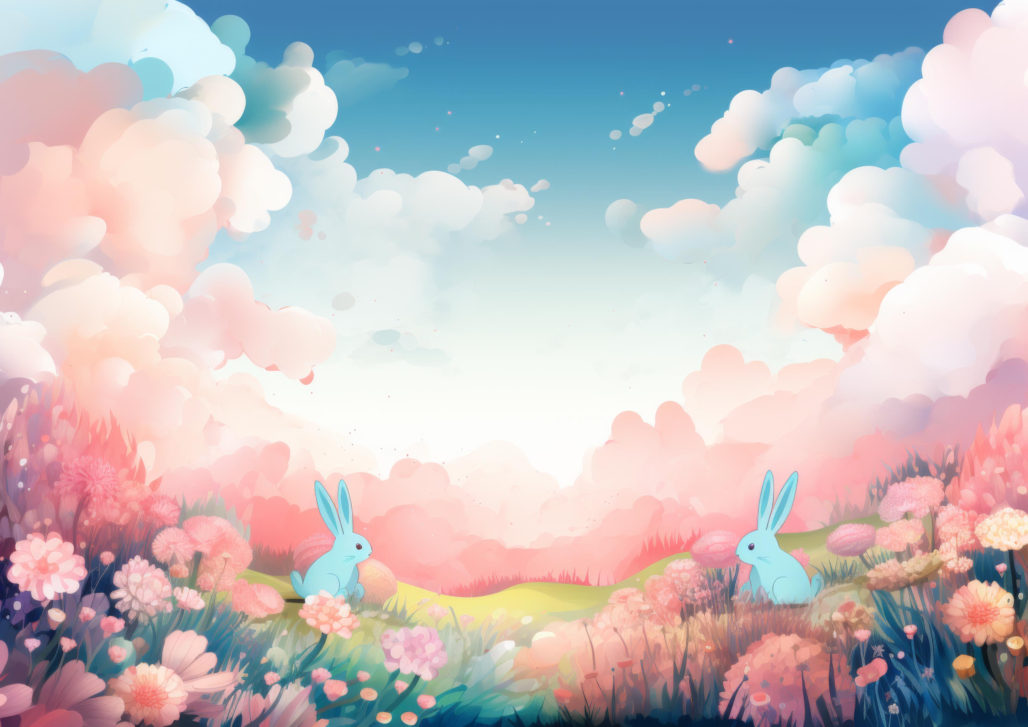 Preview for Pastel-bunny-landscape-easter-background-567cd