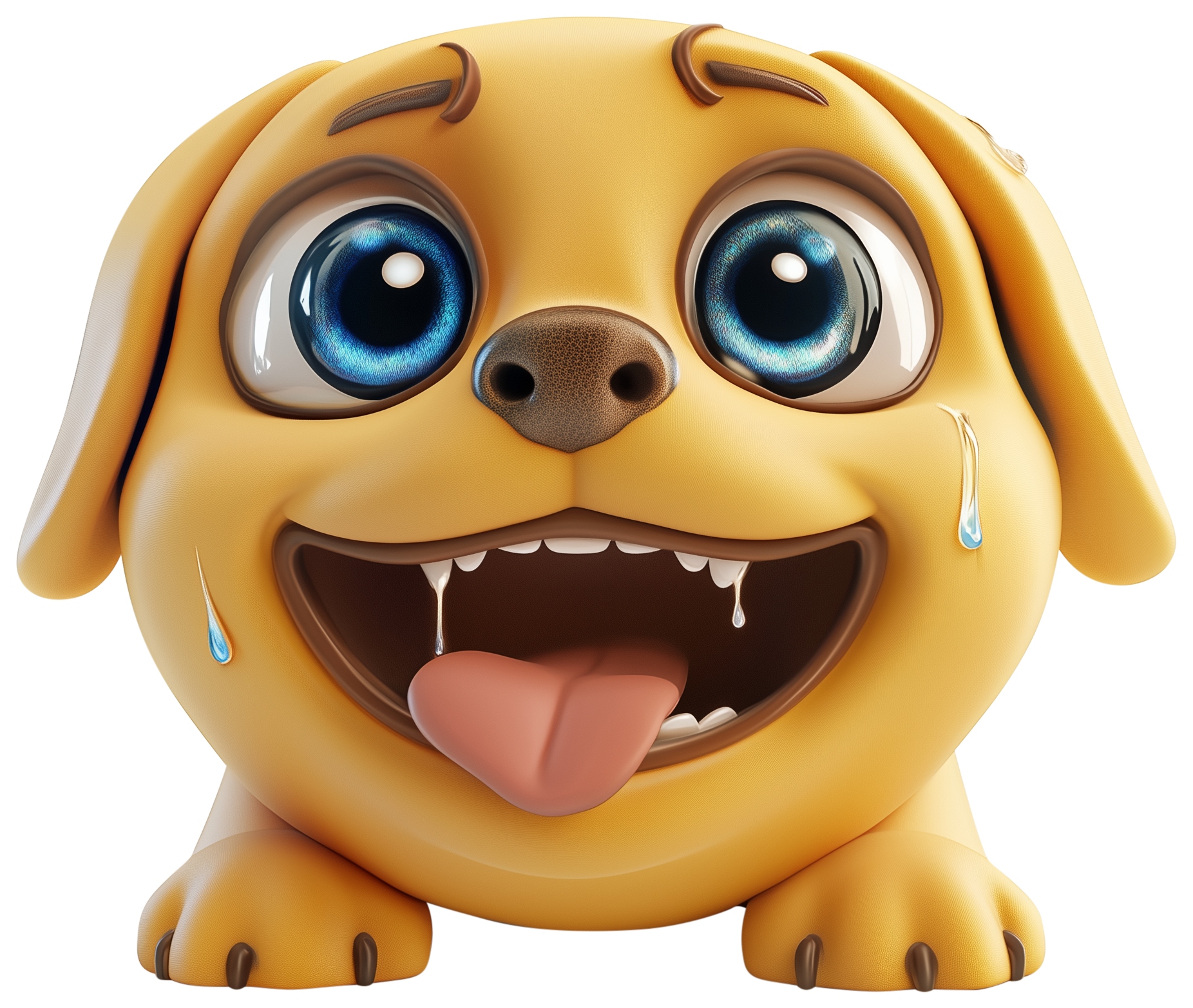 Preview for Cute Dog Emoji Sticker Graphic