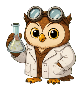 Preview for Scientist Owl Sticker