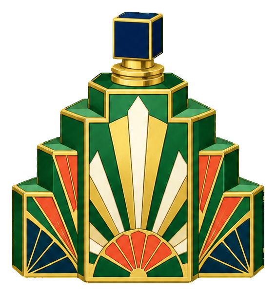 Preview for Art Deco Perfume Bottles Emerald Ziggurat