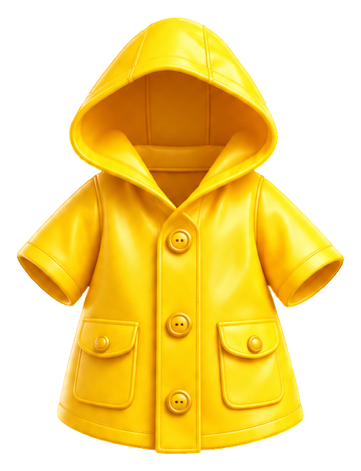 Preview for 3d Rainy Days Yellow Raincoat