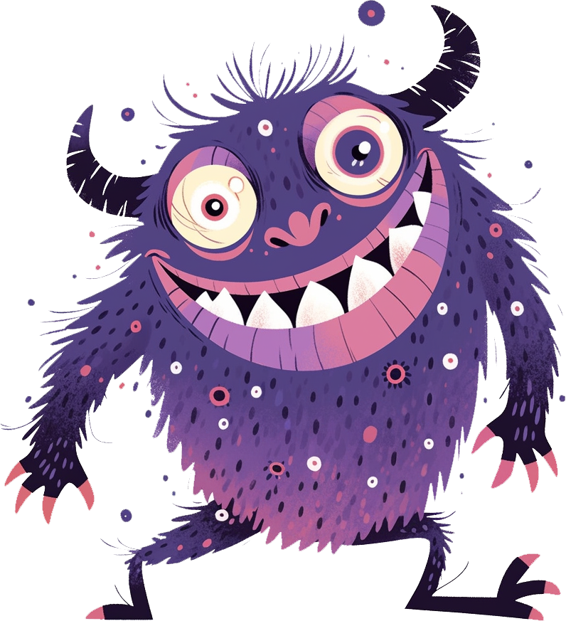 Preview for Purple-cartoon-monster-illustration-monsters-sticker-5542d