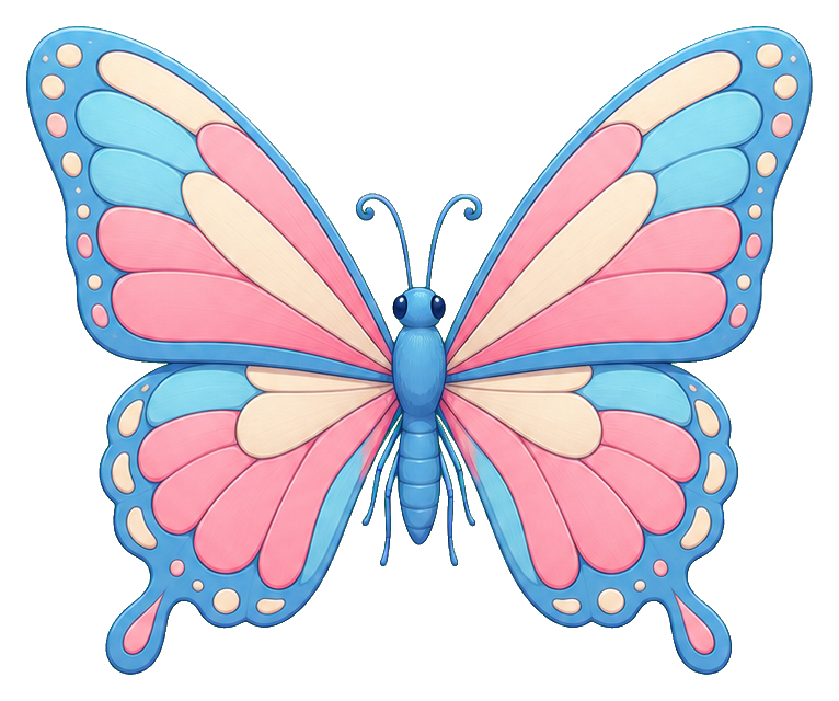 Preview for Trans Pride Butterfly Sticker
