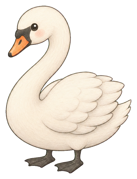 Preview for Mute Swan Sticker For Kawaii Bird Designs