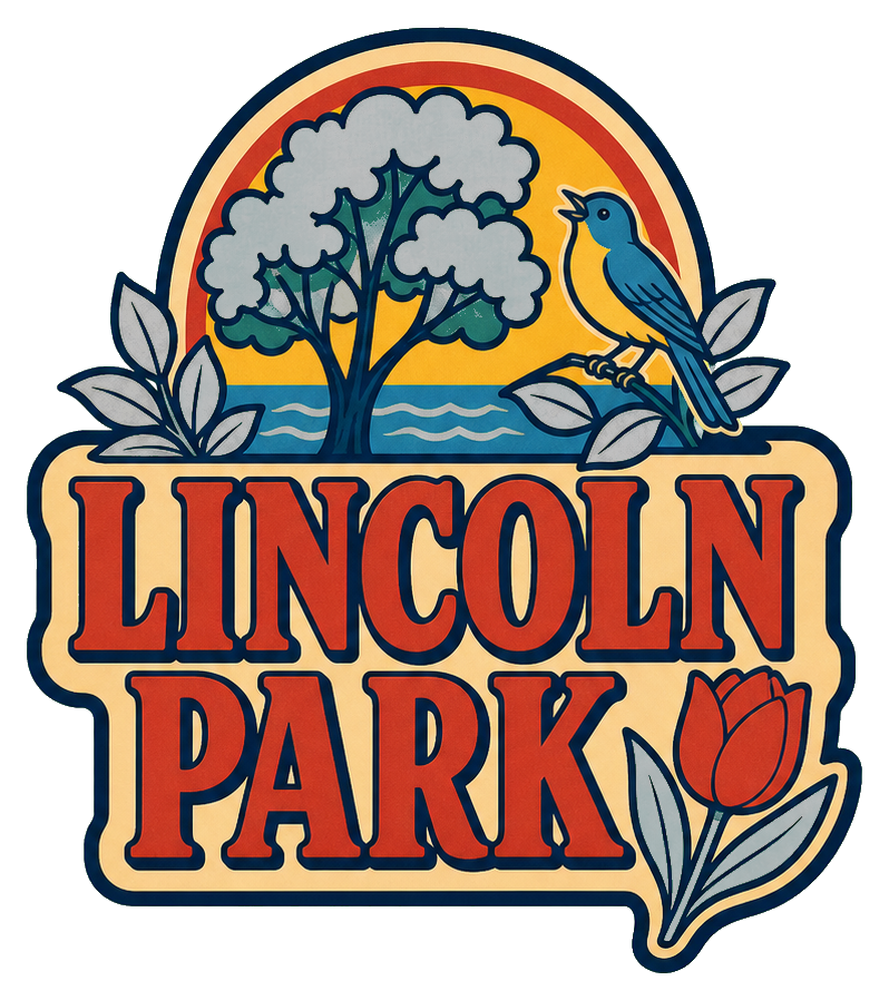 Preview for Lincoln Park Illustrated Text Sticker