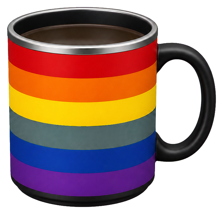 Preview for Rainbow Pride Mug Sticker