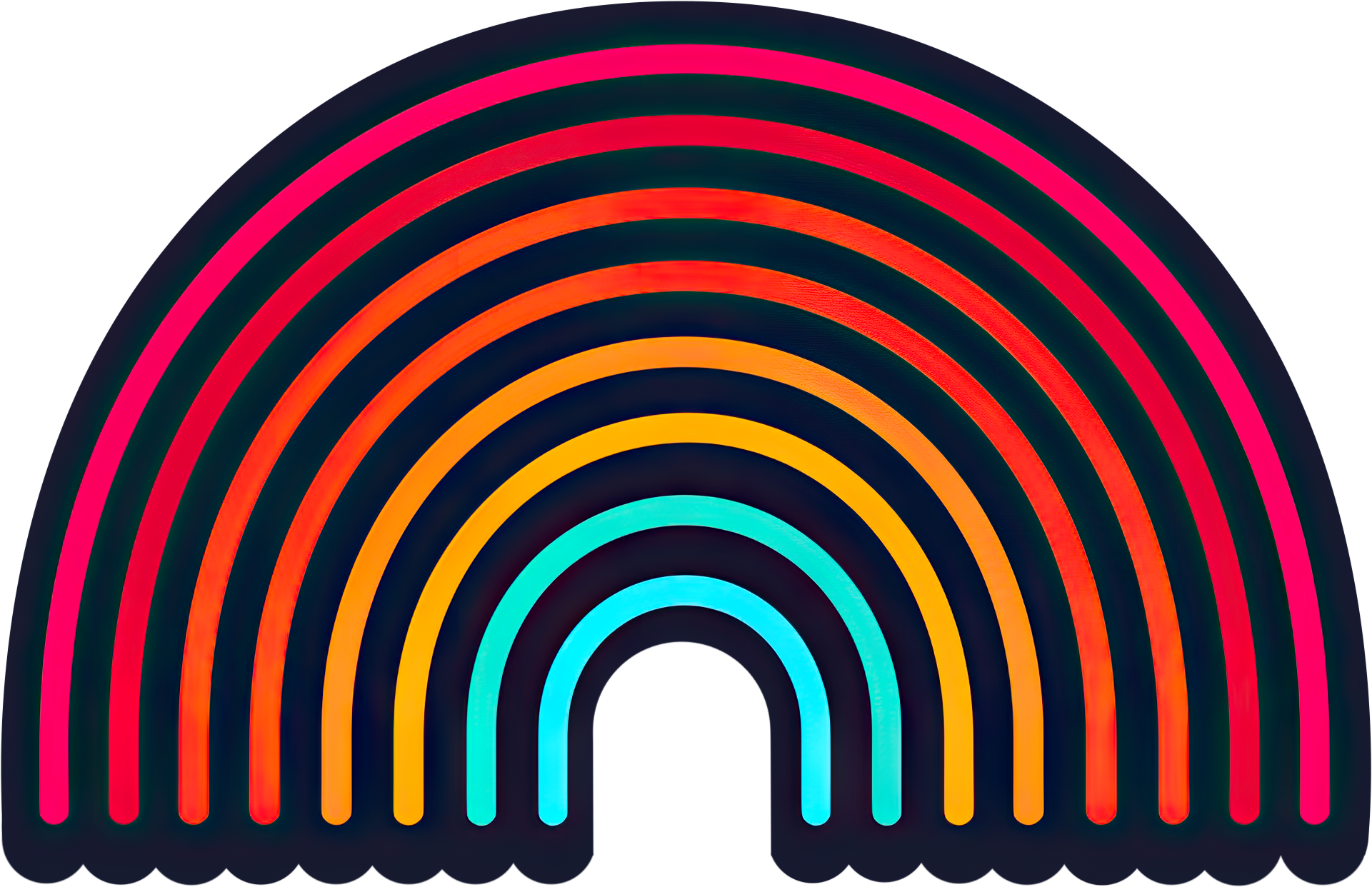 Preview for Neon-rainbow-graphic-design-logo-object-sticker-f25c5