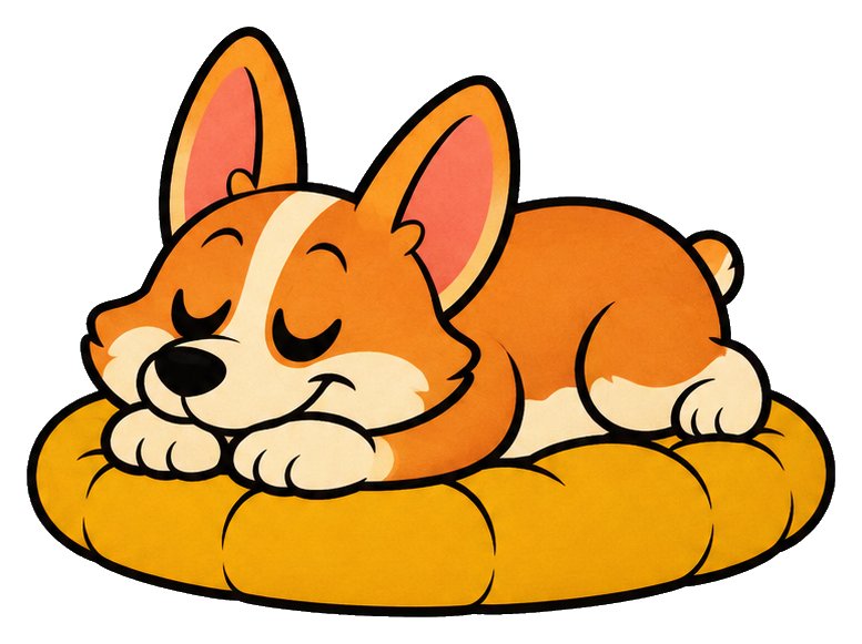 Preview for Vintage Corgi Nap Time Pup