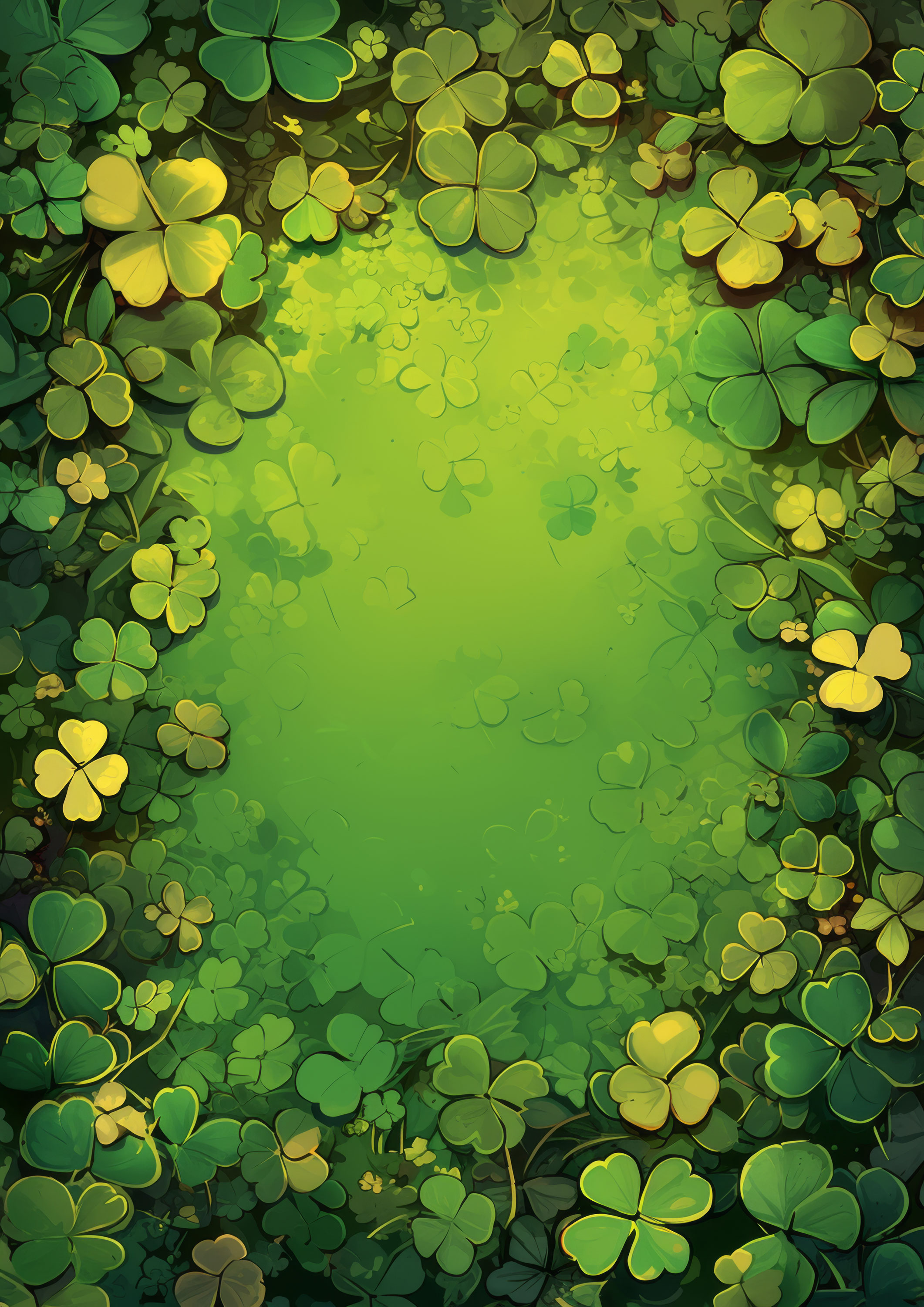 Preview for Shamrock-border-design-st-patricks-background-1b80c