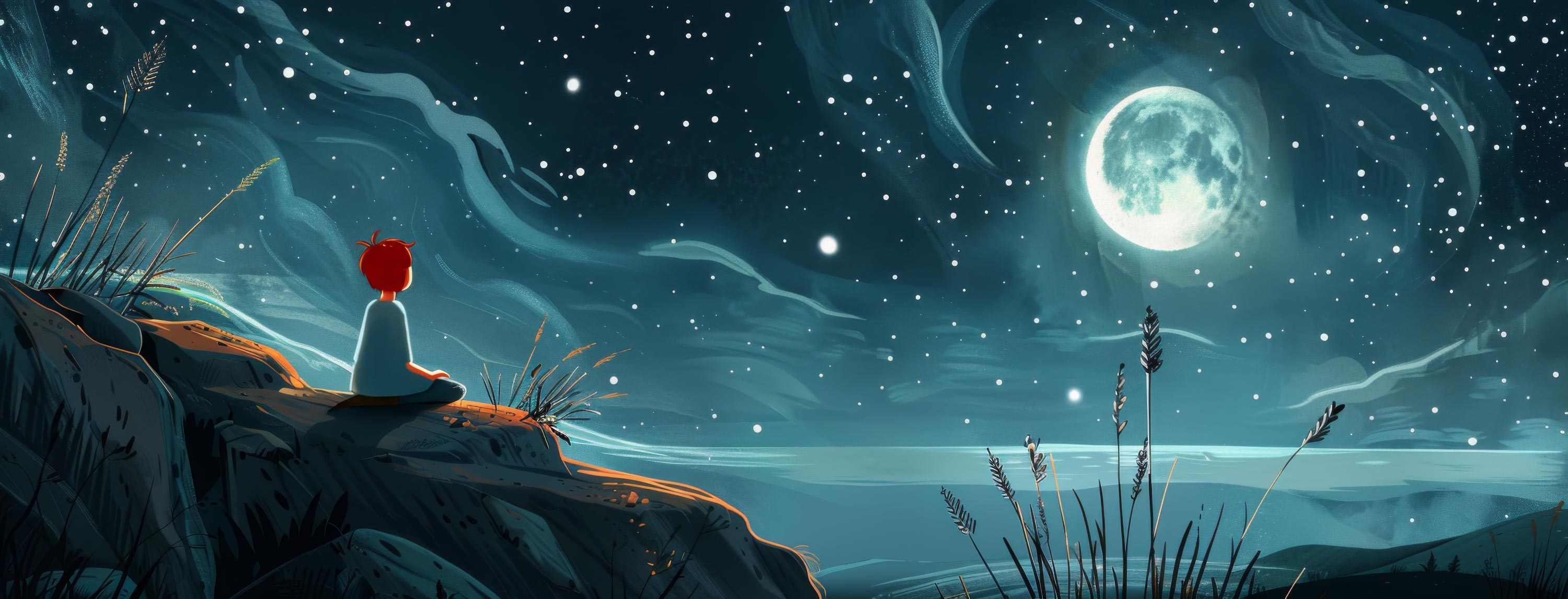 Preview for Moonlit-landscape-digital-art-astrophotography-cover-background-b22db