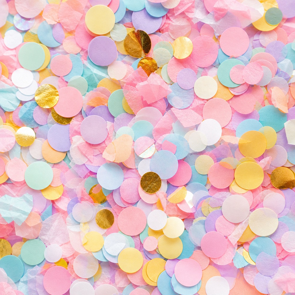 Preview for Pastel Birthday Confetti Background