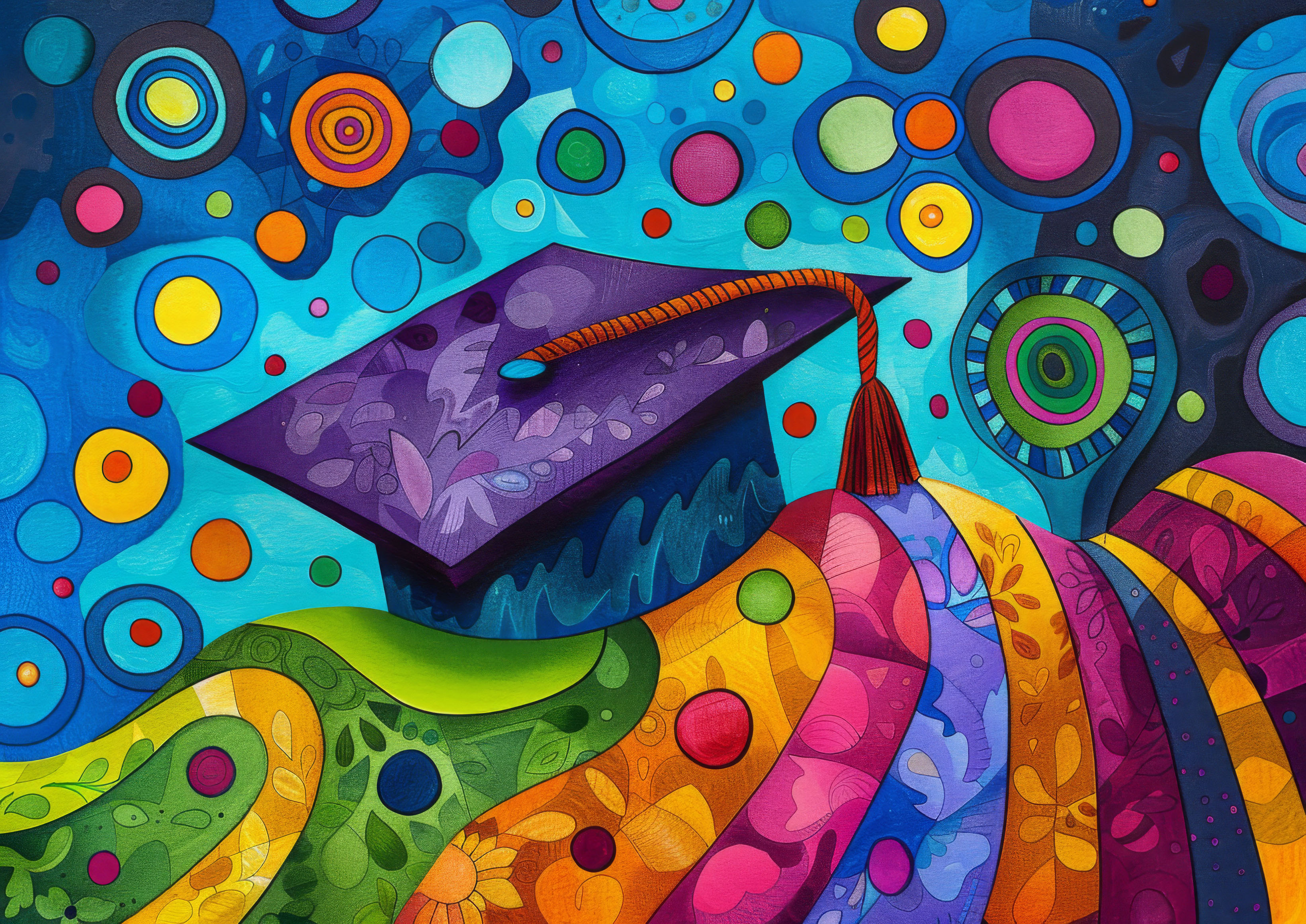 Preview for Colorful-graduation-illustration-background-08100