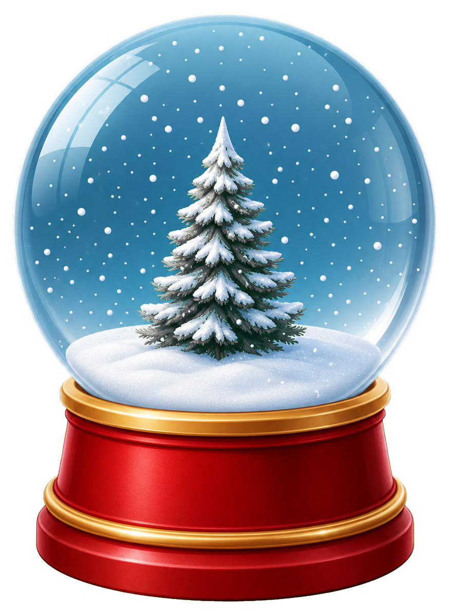 Preview for Christmas Snow Globe Sticker