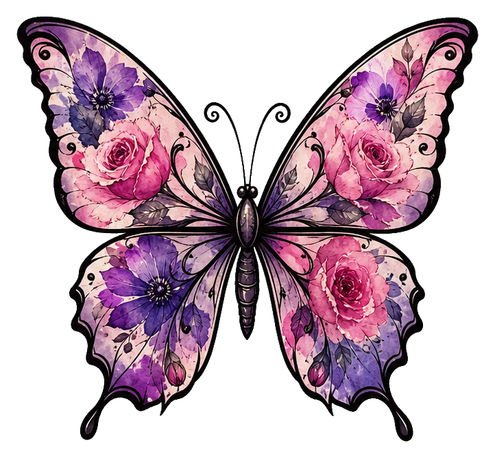 Preview for Flower Wash Butterfly Sticker