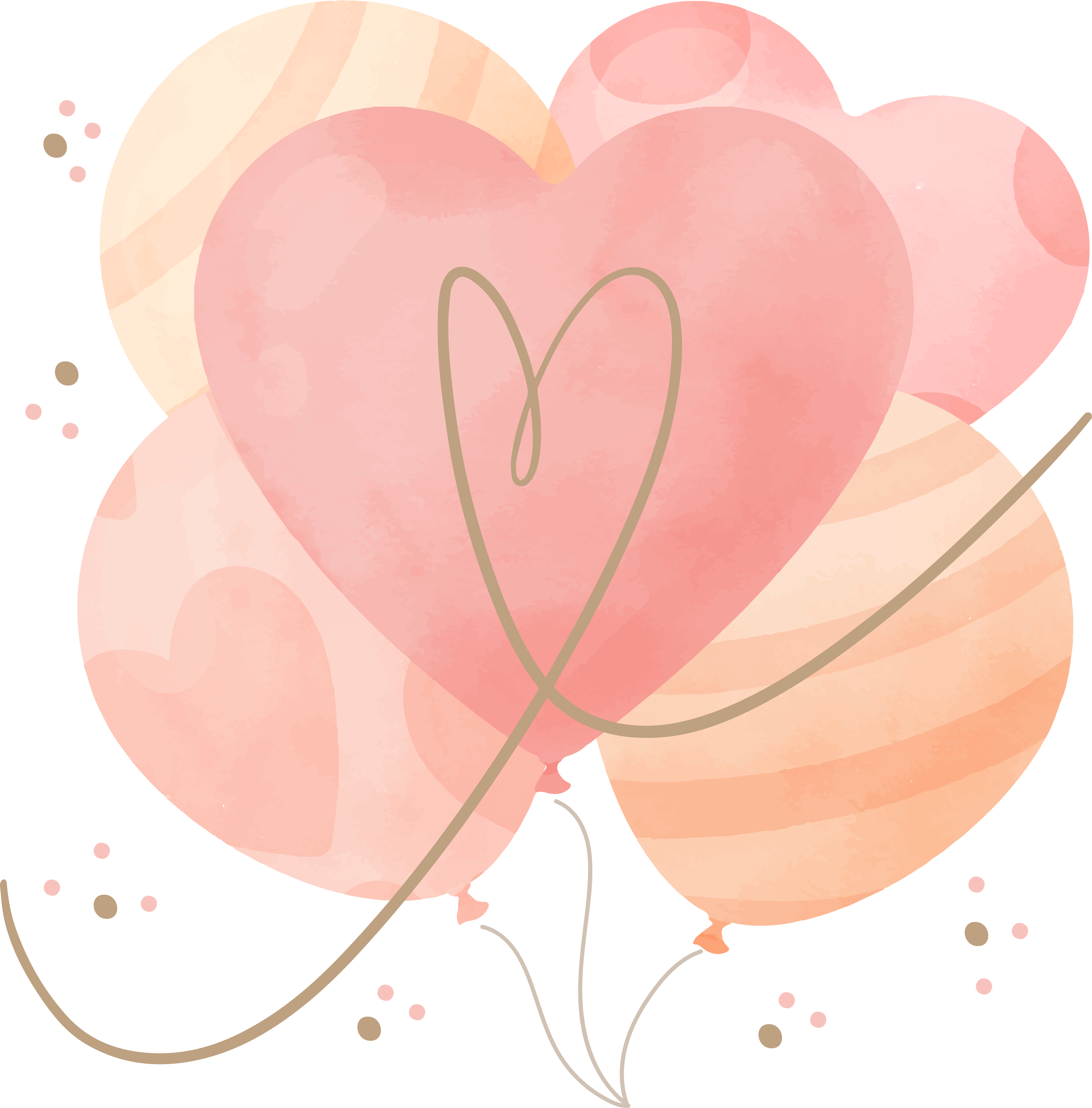 Preview for Heart-balloons-illustration-watercolor-love-sticker-efd24