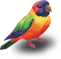 Preview for Rainbow-bird-illustration-animal-sticker-18780