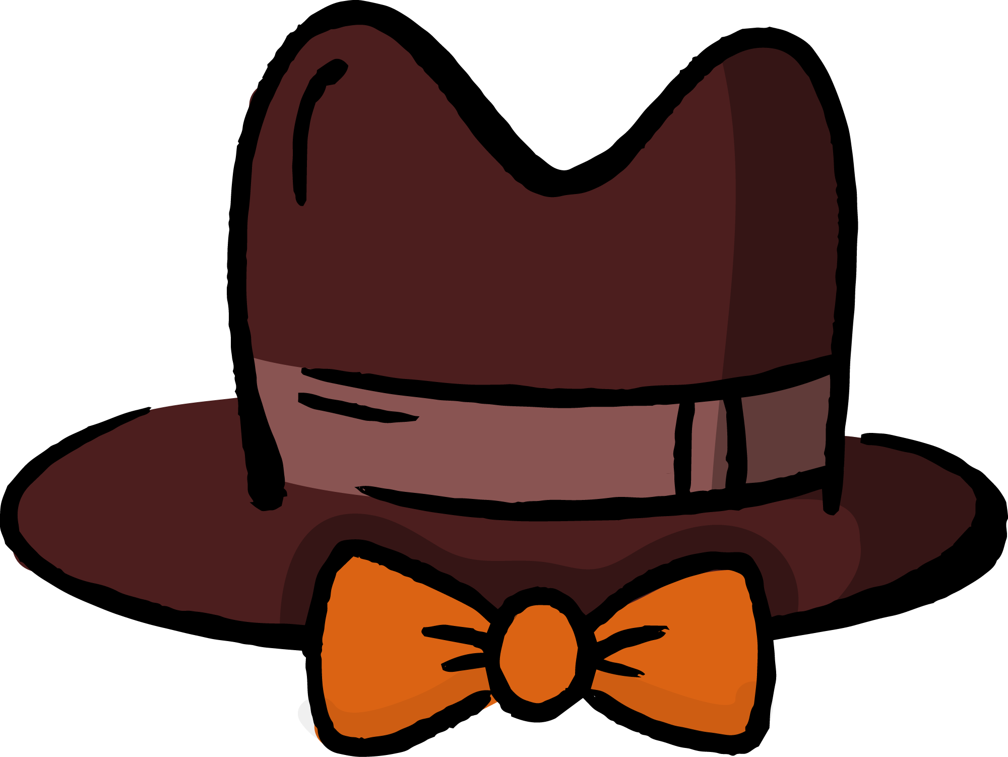 Preview for Brown-fedora-hat-cartoon-illustration-fathers-day-sticker-ad9df