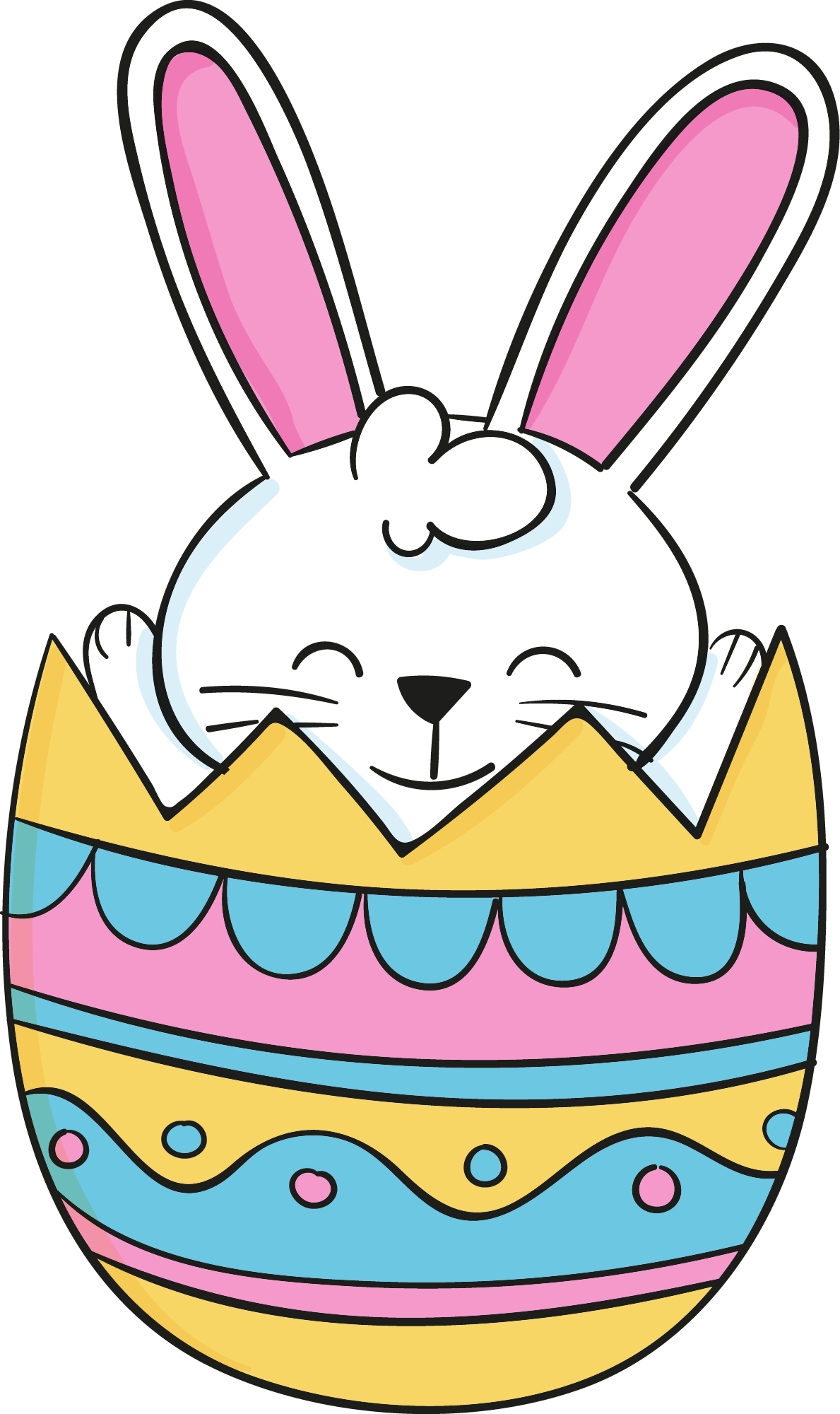 Preview for Easter-bunny-egg-illustration-sticker-f8209