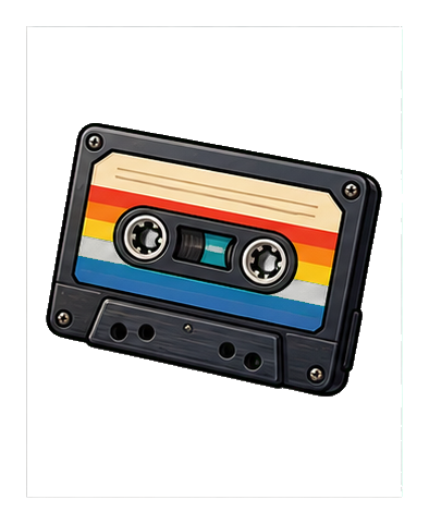 Preview for Retro Cassette Sticker