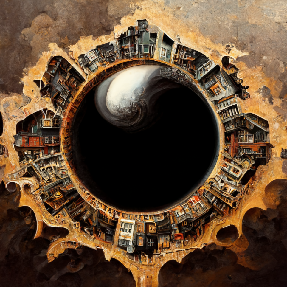 Preview for Surreal-city-black-hole-art-ai-images-background-83785