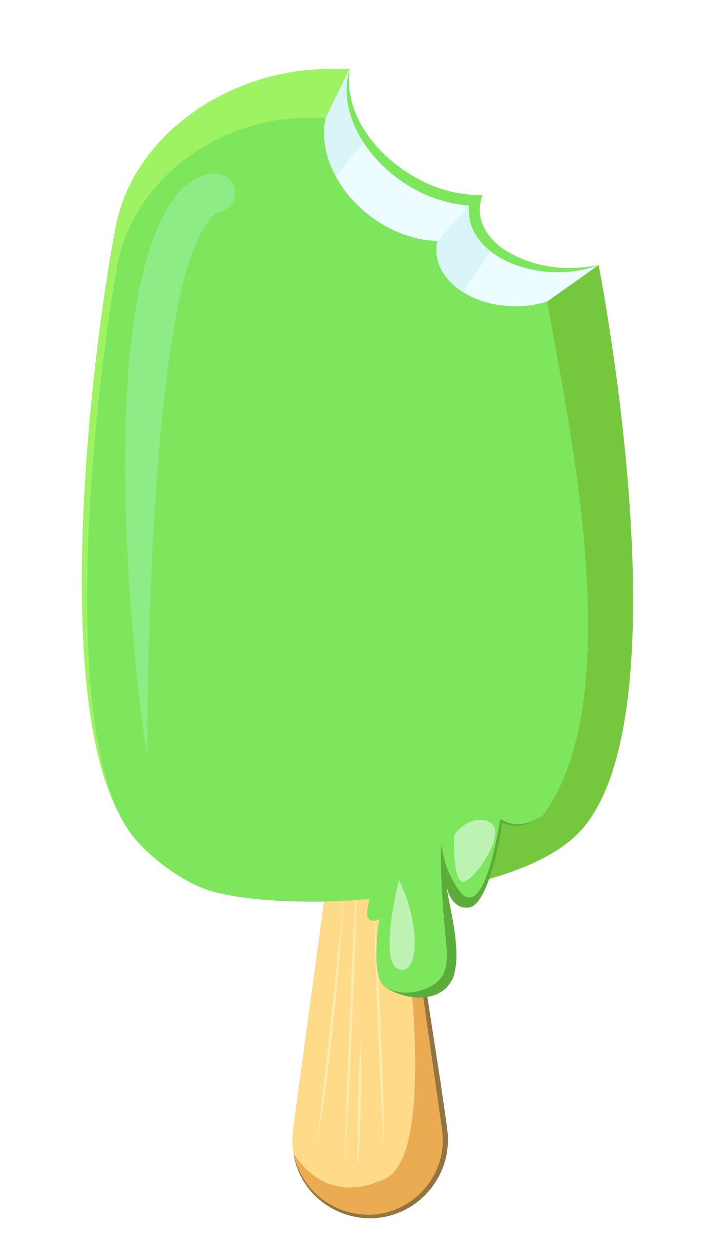 Preview for Green-ice-popsicle-illustration-ice-cream-sticker-f393e