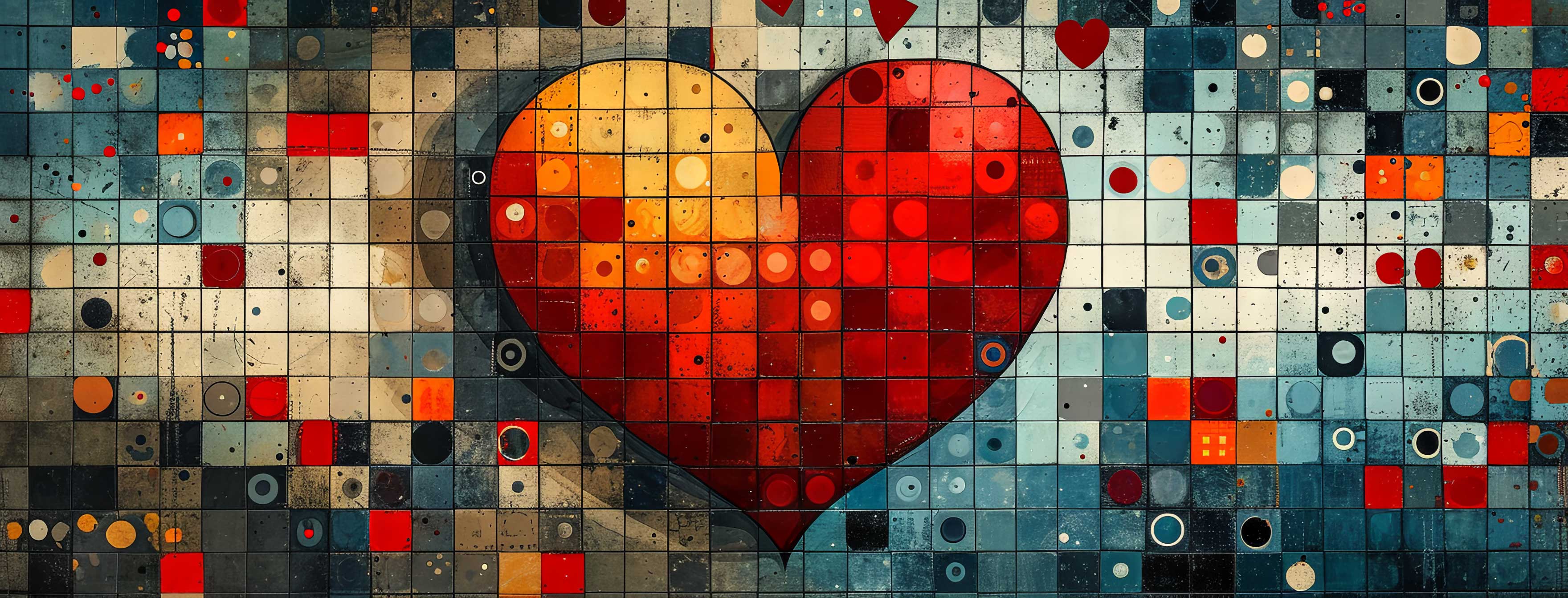 Preview for Mosaic-heart-artwork-heart-cover-background-36249