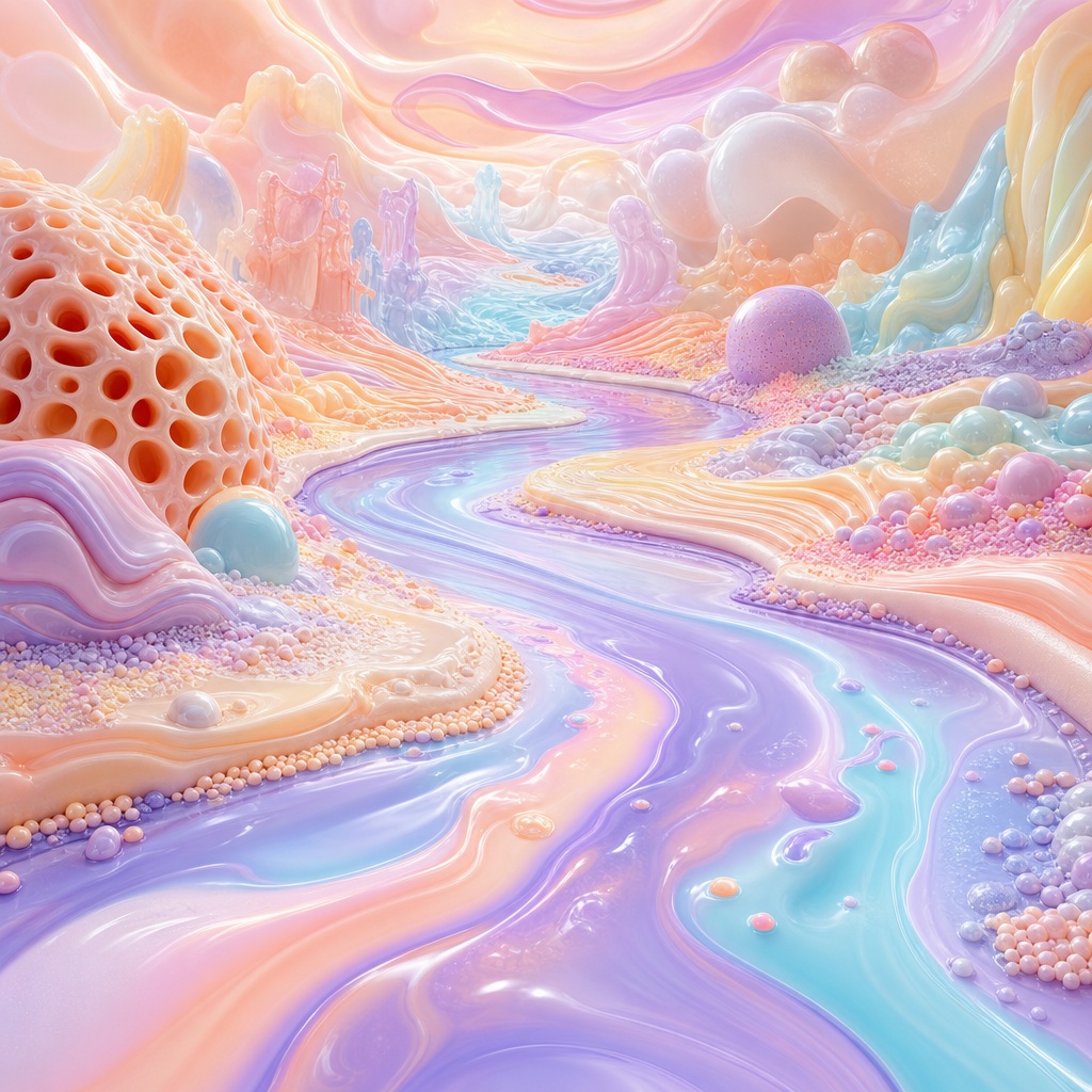 Preview for Soft Pastel Candy Landscape Background