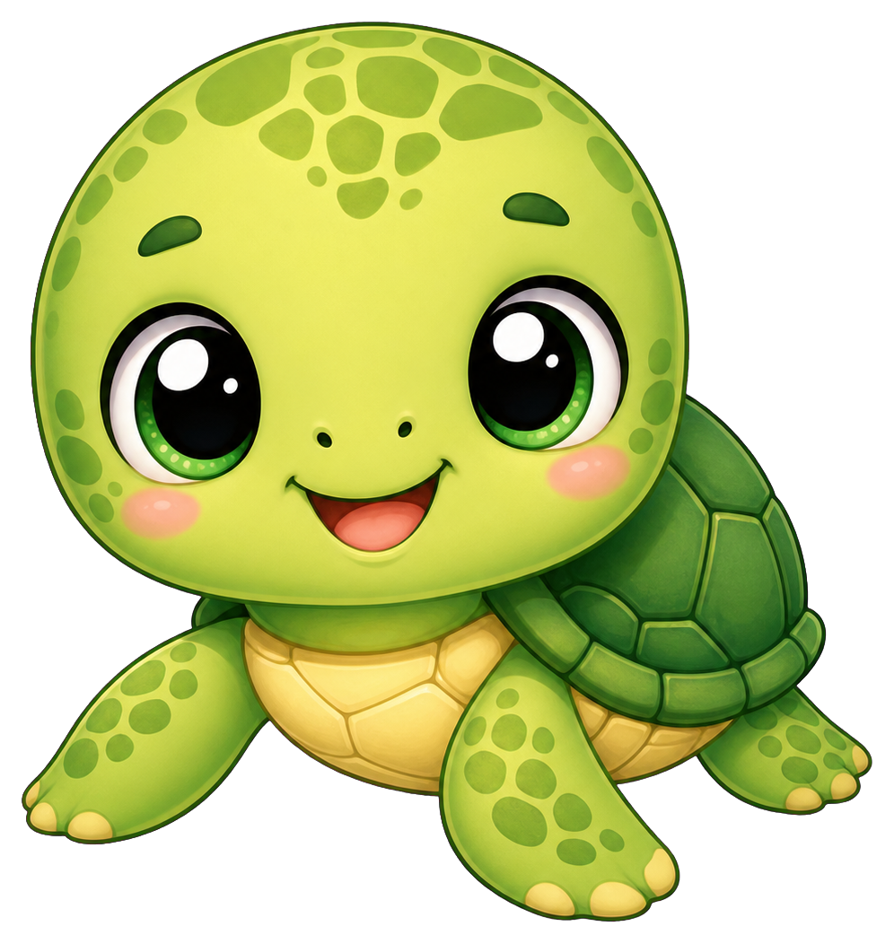 Preview for Cute Turtle Sticker Graphic For Pizap Designs
