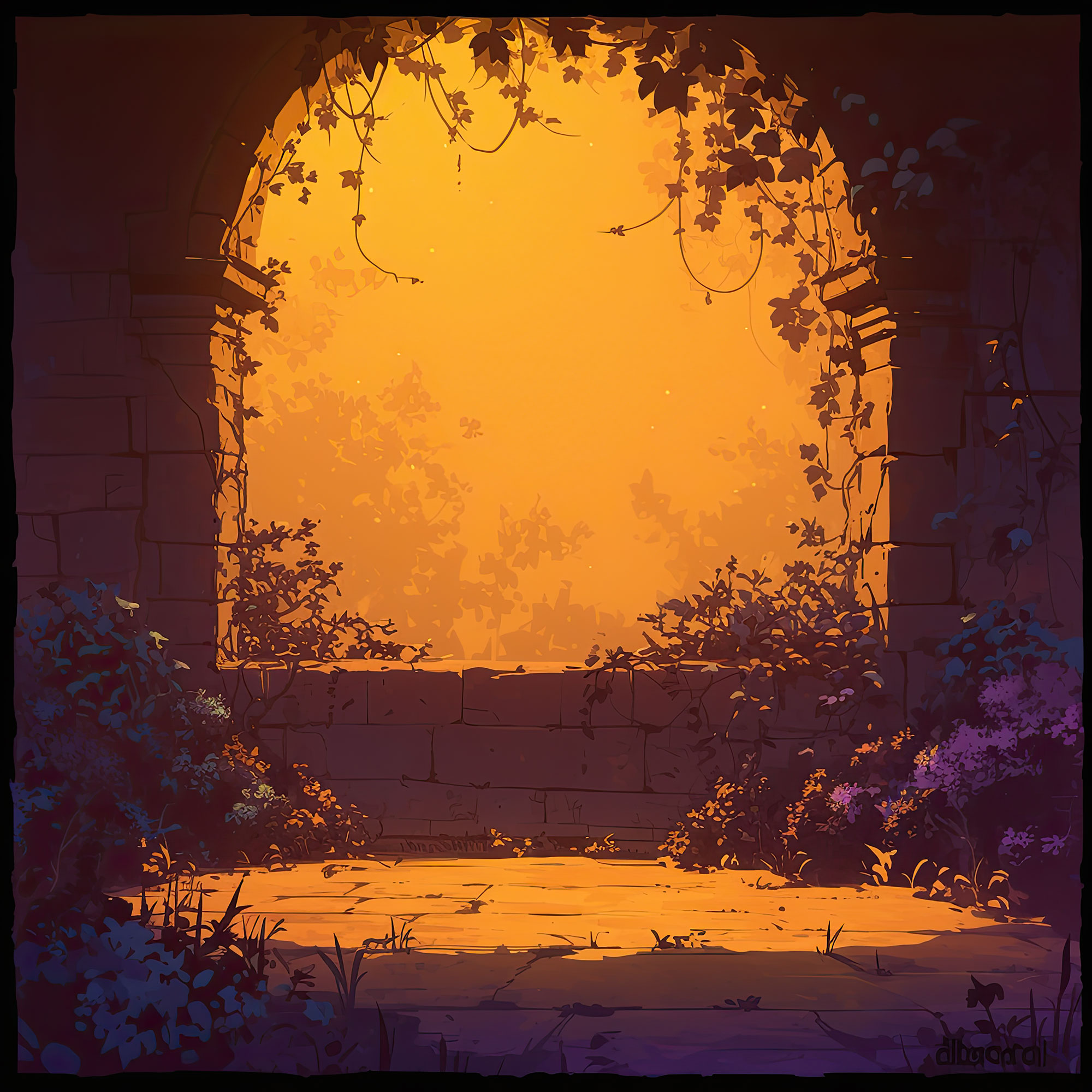 Preview for Serene-archway-landscape-simple-backdrop-background-ba5e2
