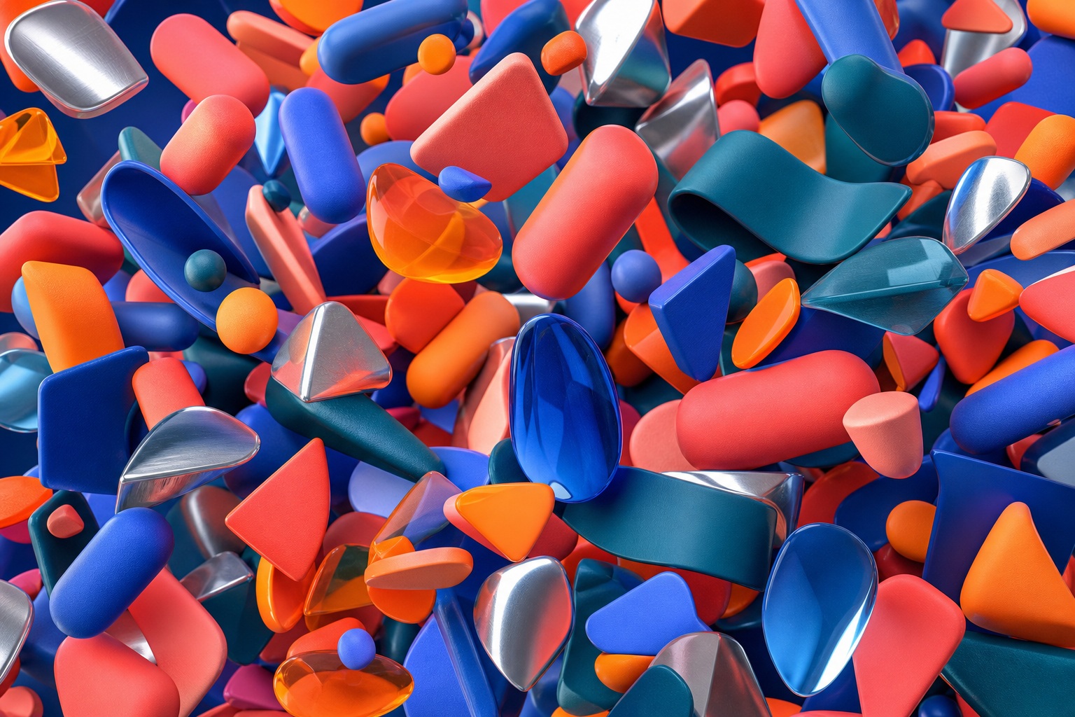 Preview for Chrome Candy Abstract 3d Background