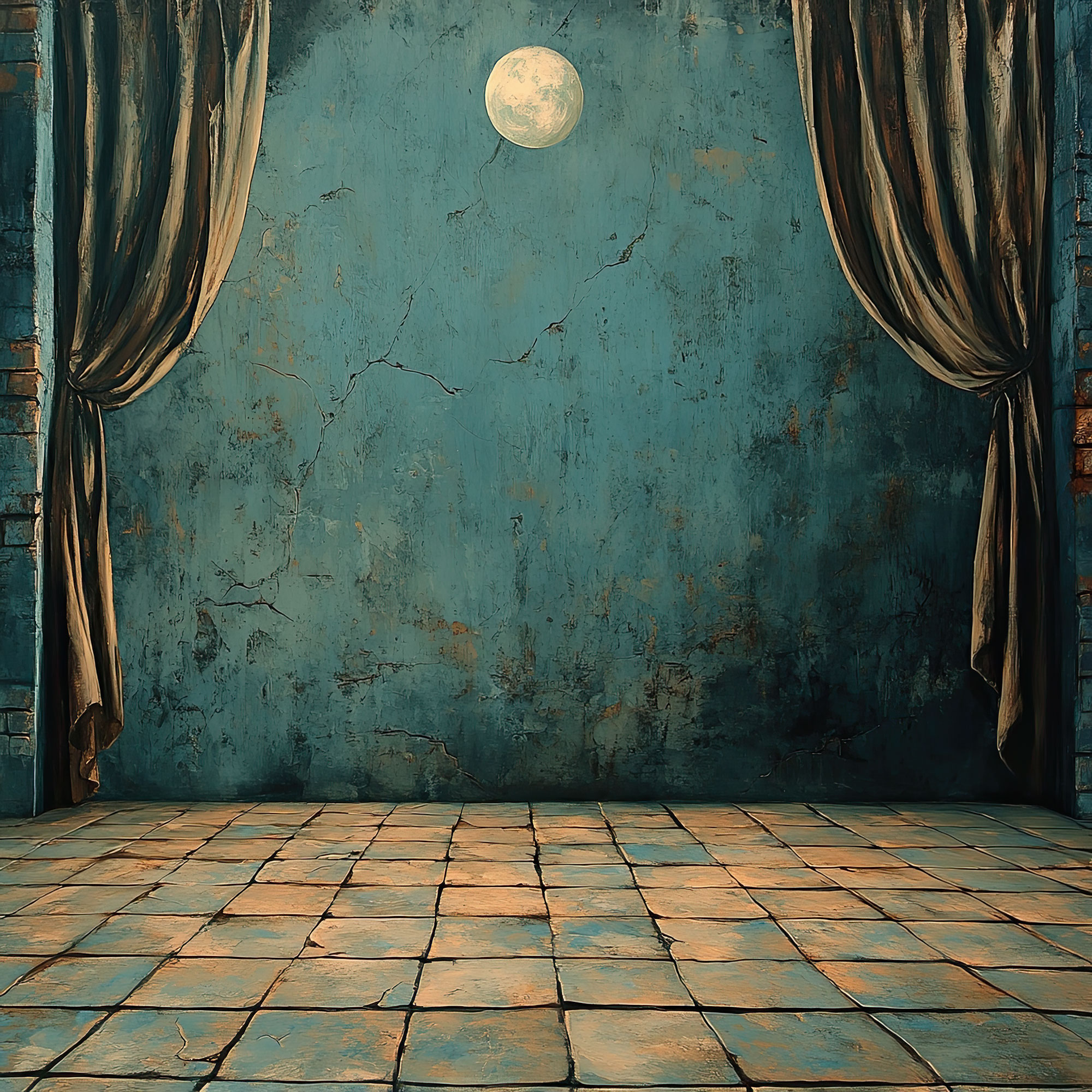 Preview for Moonlit-stage-with-curtains-spooky-backdrop-background-411af