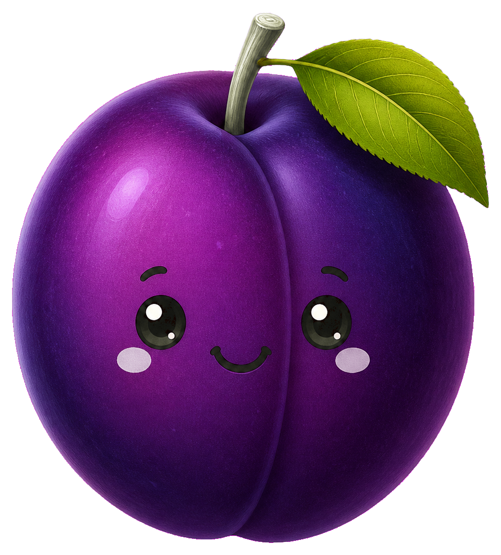 Preview for Cute Plum Fruit Sticker