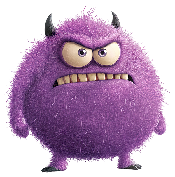 Preview for Purple-monster-illustration-monsters-sticker-22313